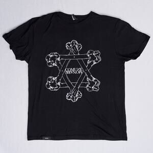 Comune x Monark Bones Star Tee Mens Large Black White Karmaloop Elite NWOT